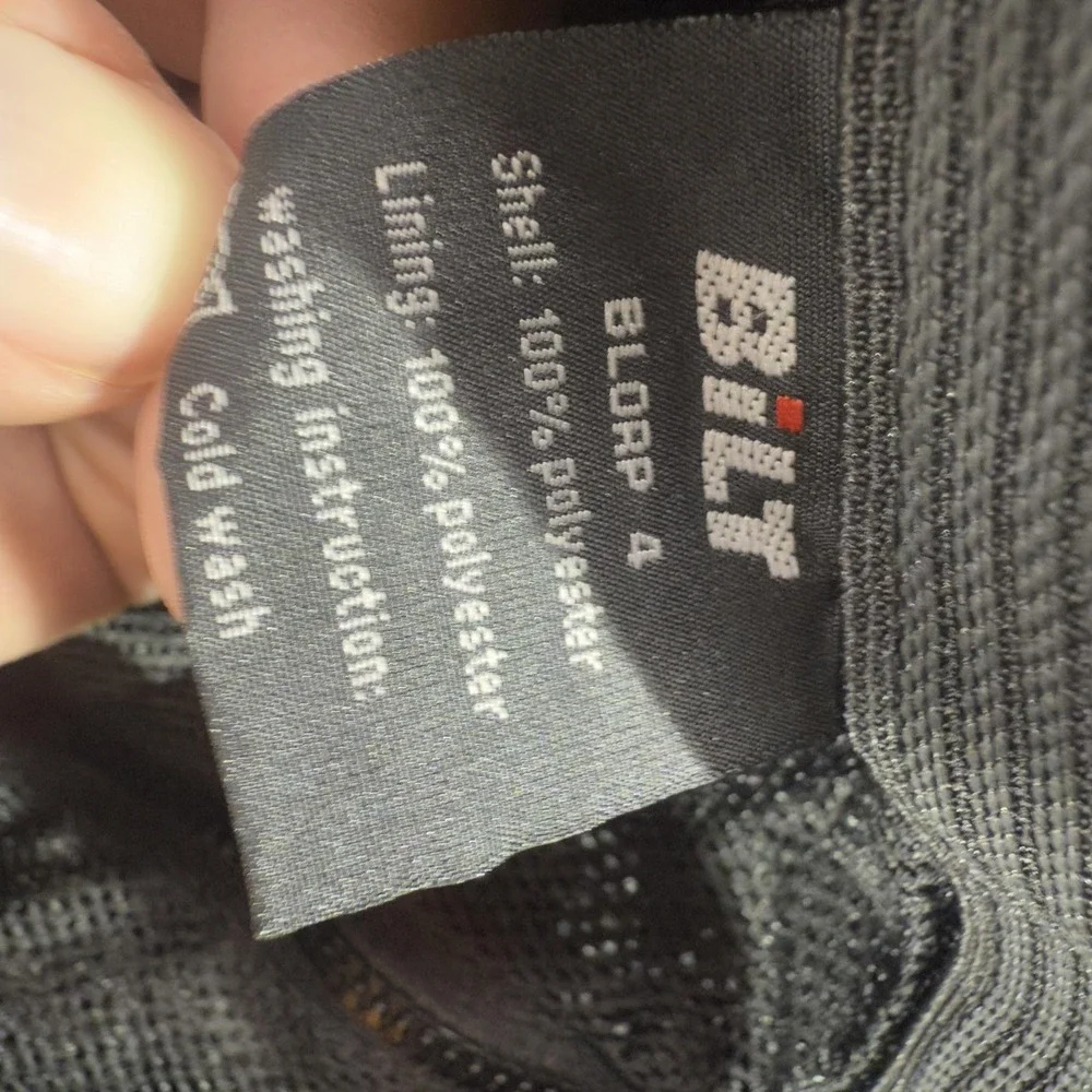 BiLT Pants Mens 38x30 Black Mesh Windbreaker Adjustable Waist Motorcycle Riding